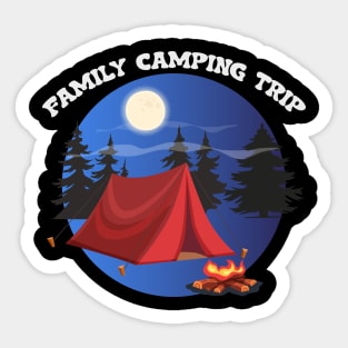 Family Camping Trip white - 2023 Sticker